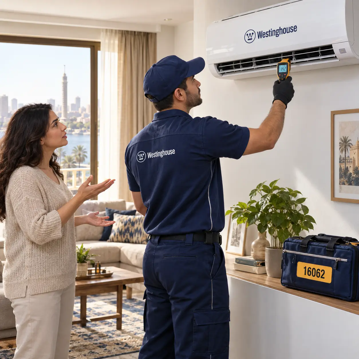 Westinghouse air conditioner service illustration