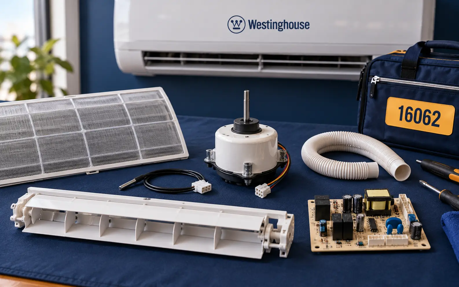 Parts used in air conditioner repair