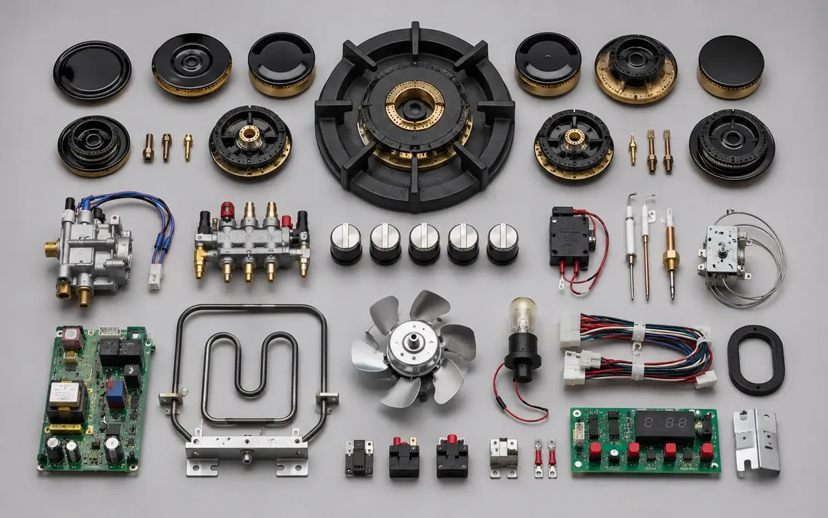 Parts used in cooker and oven repair