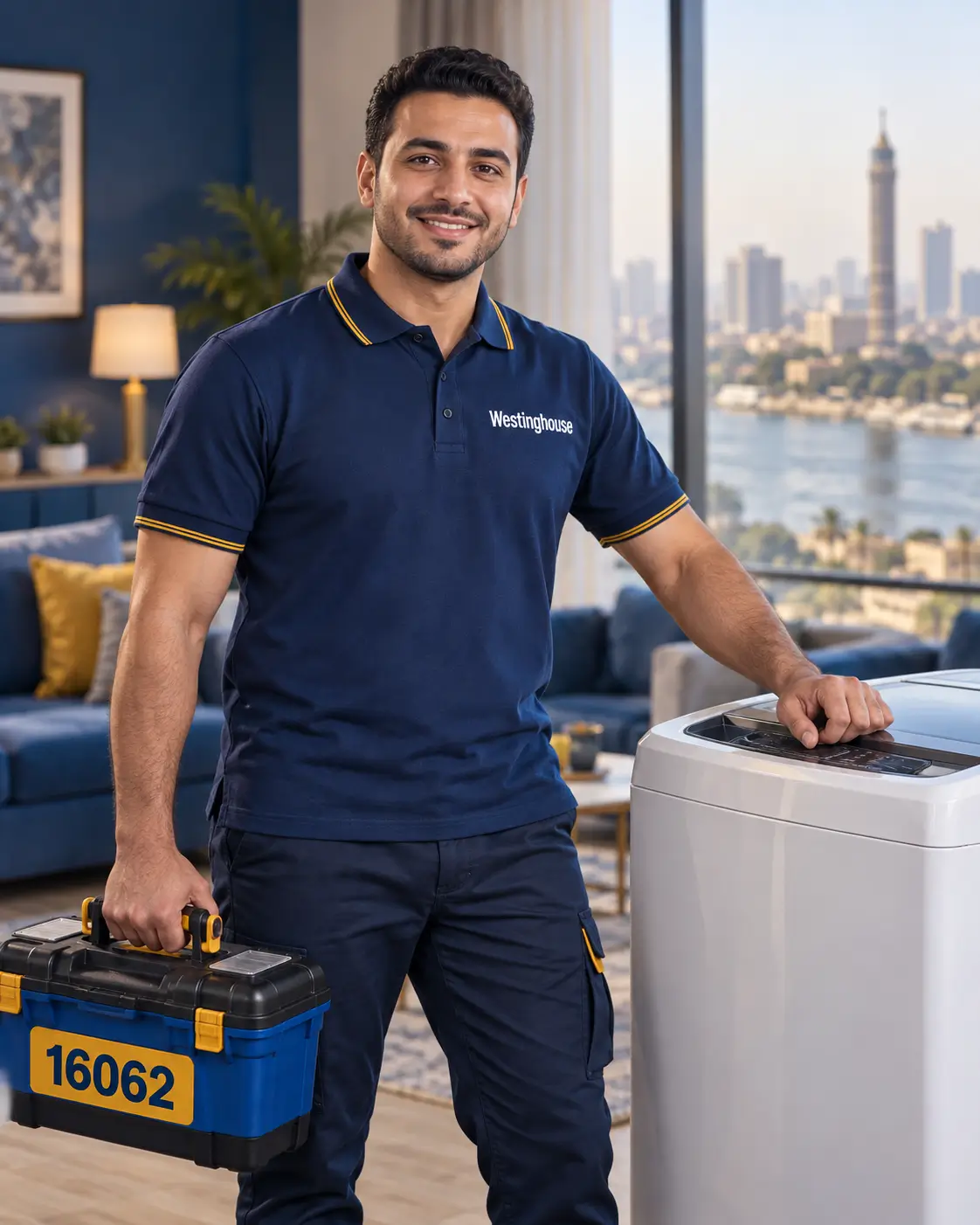 Westinghouse appliance technician on a home visit