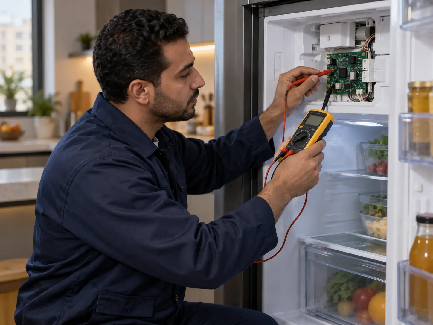 Testing a Westinghouse control board with a digital multimeter